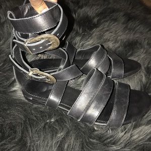 All saints ankle strap flat sandals